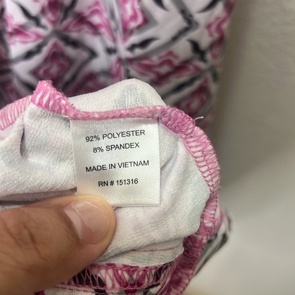 Bette & Court dress Pink geometric print Large - Picture 5 of 5